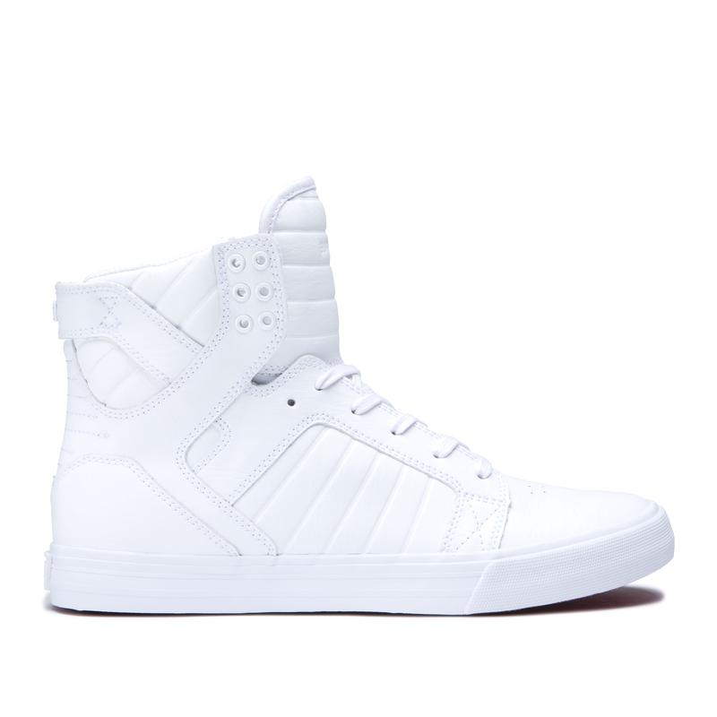 Buty Supra SKYTOP - Sneakersy Wysokie Damskie - Białe (CUMT-83961)